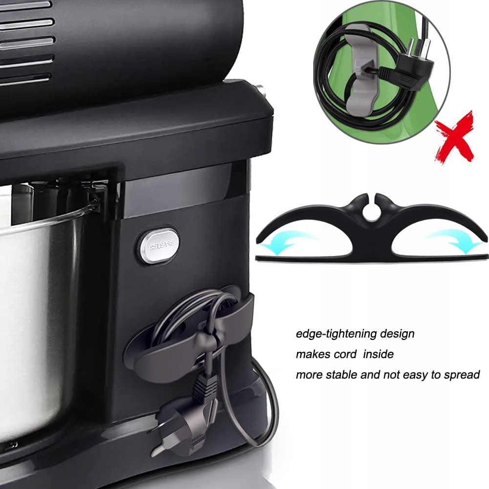 4-Pack Self-Adhesive Appliance Cord Organizers for Kitchen Cables