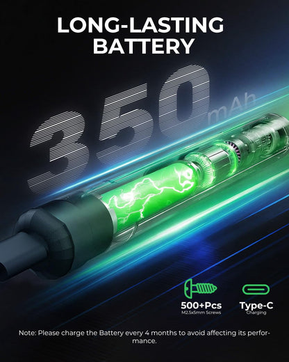 68-in-1 Rechargeable Precision Electric Screwdriver Kit with 64 Bits