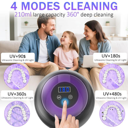 Ultrasonic Retainer Cleaner for Aligners, Night Guards & Dentures