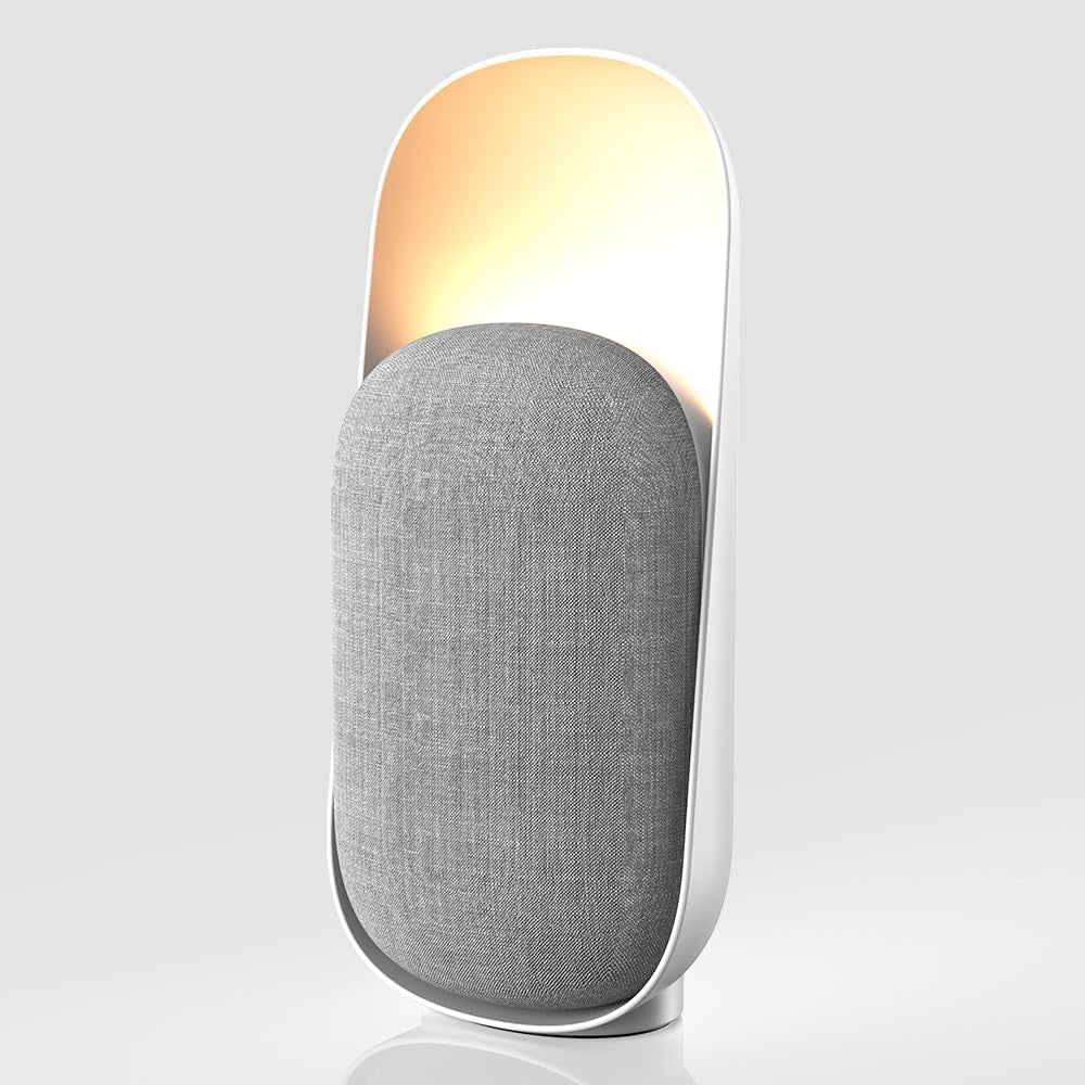 White Noise Sound Machine with Bluetooth Speaker and Night Light