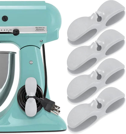4-Pack Self-Adhesive Appliance Cord Organizers for Kitchen Cables