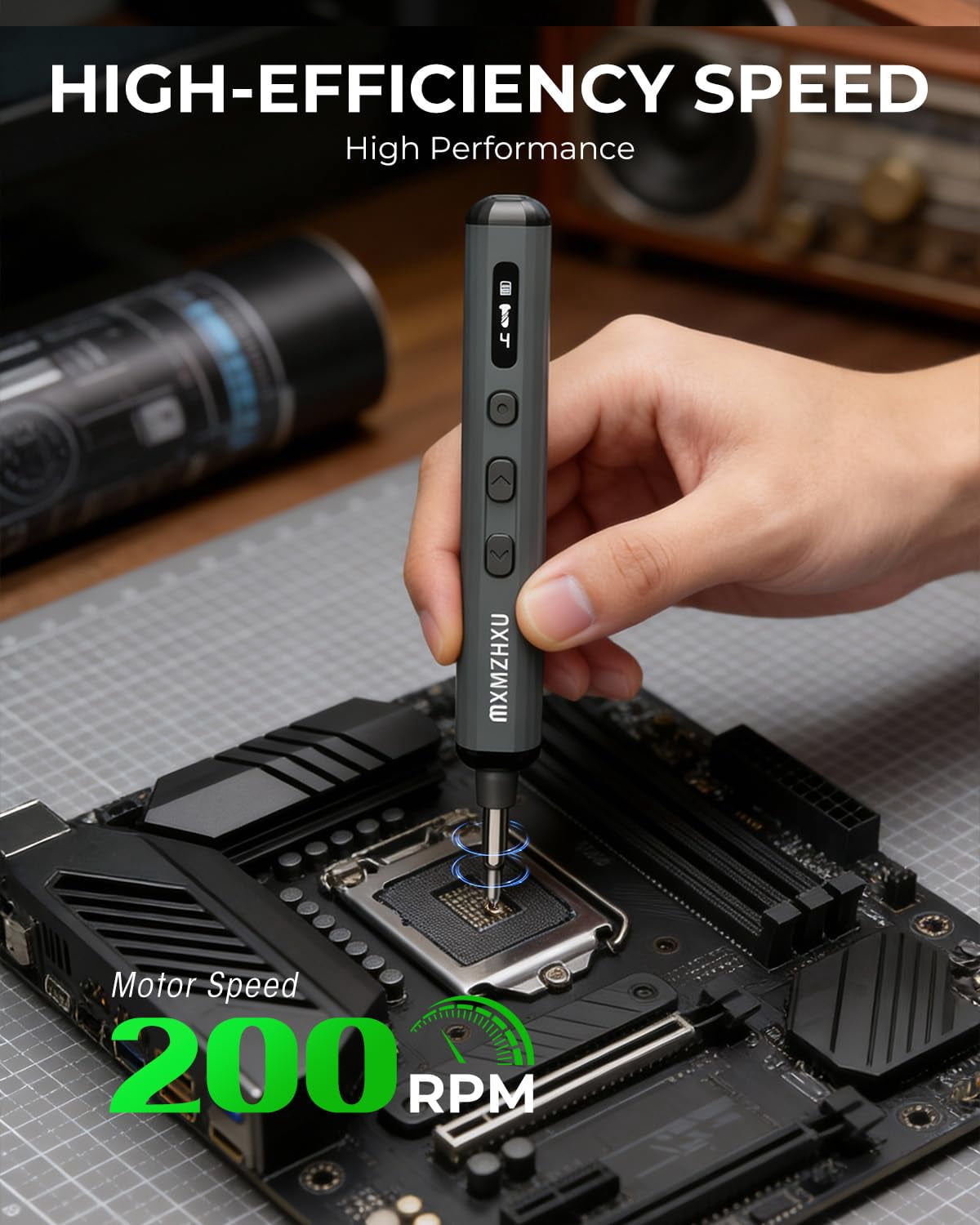 68-in-1 Rechargeable Precision Electric Screwdriver Kit with 64 Bits