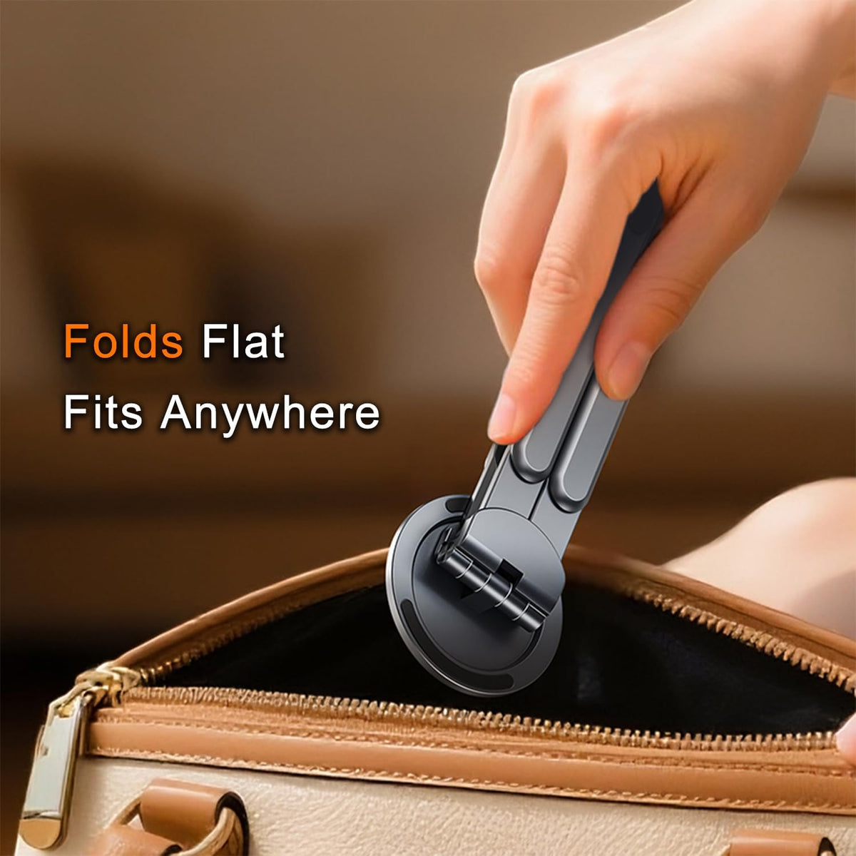 4-in-1 Foldable Laptop Stand with Magnetic Phone Holder