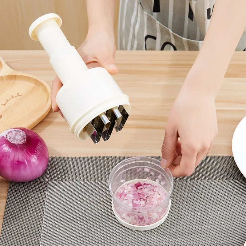 Multifunction Manual Vegetable Chopper, Slicer and Garlic Crusher