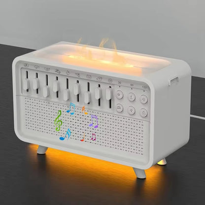 4-in-1 Bluetooth White Noise Speaker with Night Light, Humidifier and Nature Sounds